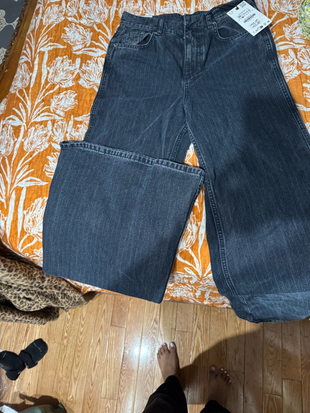 Wide Leg Dark Wash Jeans